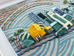 Los Angeles Skyline Felt Art